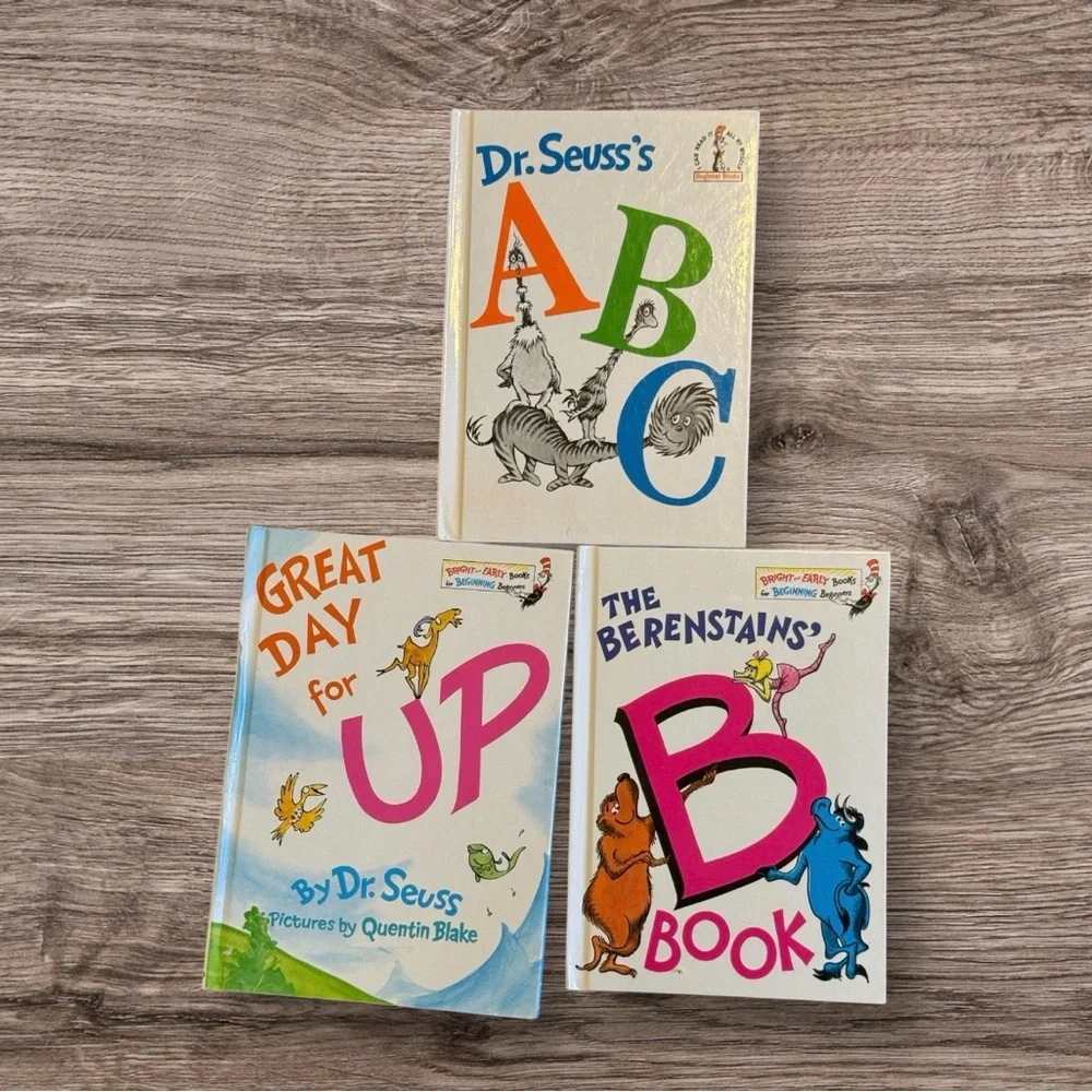 3 Dr. Seuss Books hardback